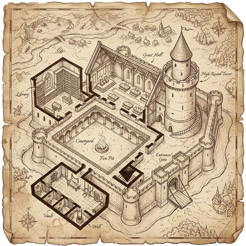 Map of the Castle Grounds